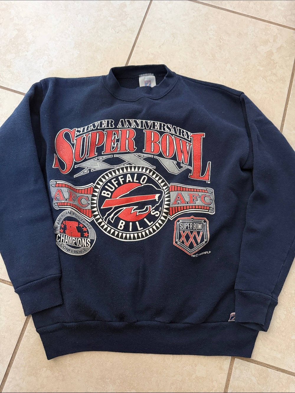 Buffalo Bills Navy Super Bowl Sweatshirt